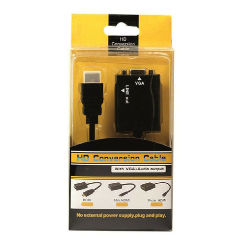 HD Conversion Cable with VGA and Audio Output
